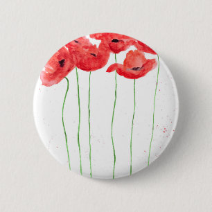 Poppies Button