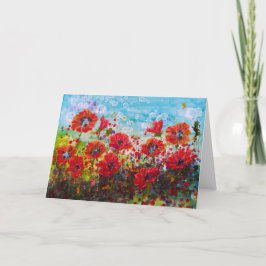 "Poppies by Sea" Karte