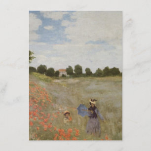 Poppies Claude Monet Einladung