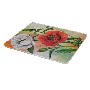 Poppies Cutting Board Schneidebrett