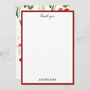 Poppies d'aquarelle rouge Florals Merci