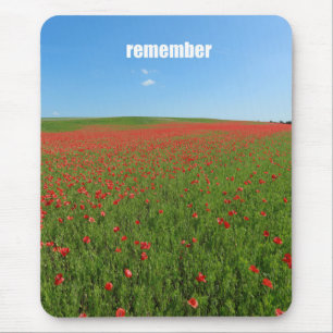 Poppies erinnern sich mousepad