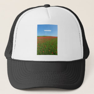 Poppies erinnern sich truckerkappe