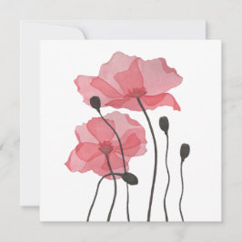 Poppies Feiertagskarte