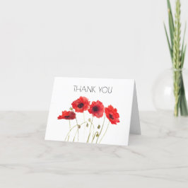 Poppies Floral 1. Geburtstagsparty Danke