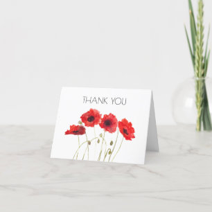 Poppies Floral 1. Geburtstagsparty Danke