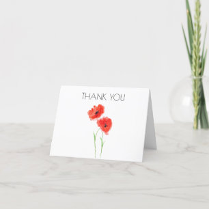 Poppies Floral 1er Premier anniversaire Merci de f