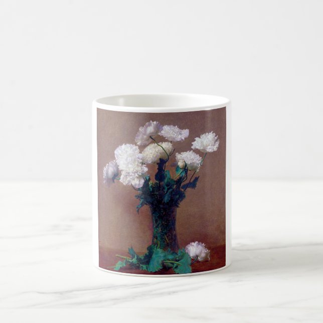 Poppies, Henri Fantin-Latour Kaffeetasse (Mittel)