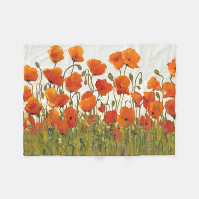 Poppies I Fleecedecke (Vorderseite (Horizontal))