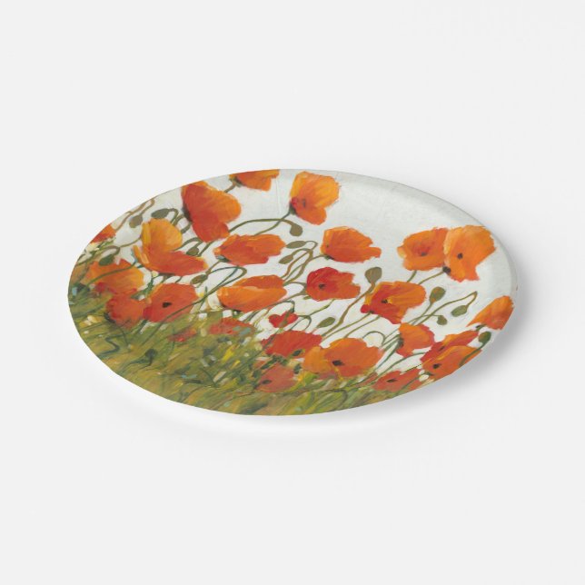Poppies I Pappteller (Schrägansicht)