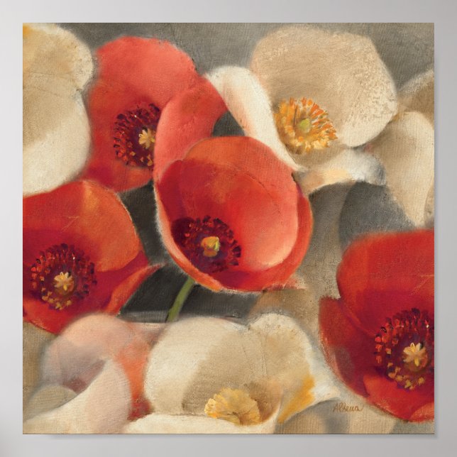 Poppies im Vollblut Poster (Vorne)