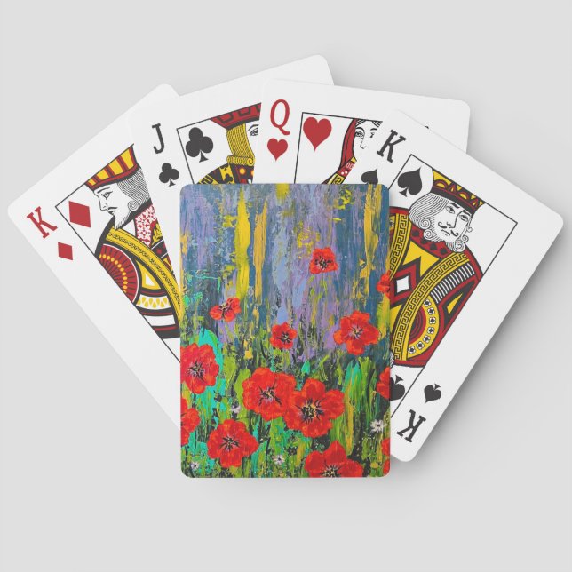 Poppies Klassische Spielkarten (Rückseite)