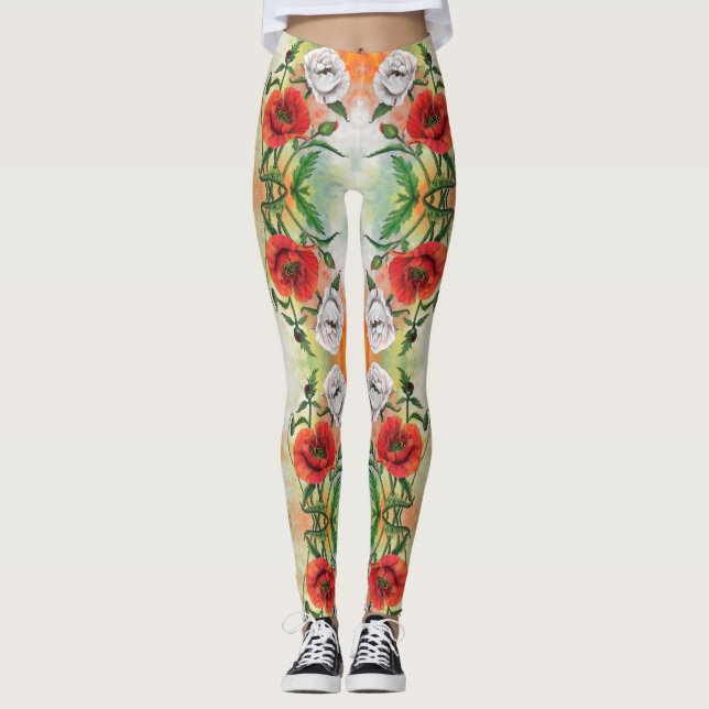 Poppies Leggings (Vorderseite)