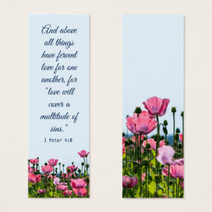 Poppies Marsala Floral Élégante Bible Verse