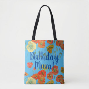 Poppies orange Fleurs florales Sac à maman d'anni