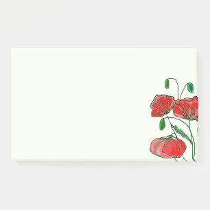 Poppies Post-it®-Anmerkungen Post-it Klebezettel