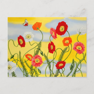 Poppies Postkarte