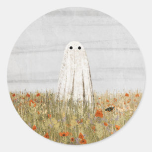 Poppies Runder Aufkleber