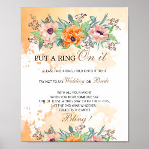 Poppies setzen einen Ring auf sein Poster