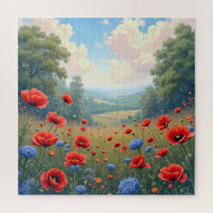 Poppies und Dahlia Field