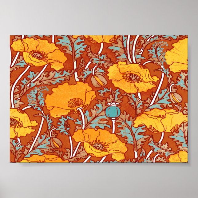 Poppies vintages ~ Poster (Devant)