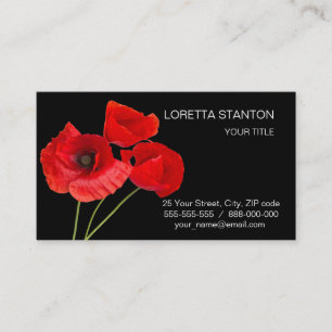 Poppies Visitenkarte