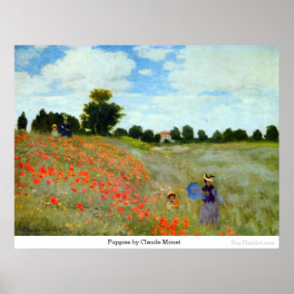 Poppies von Claude Monet Poster