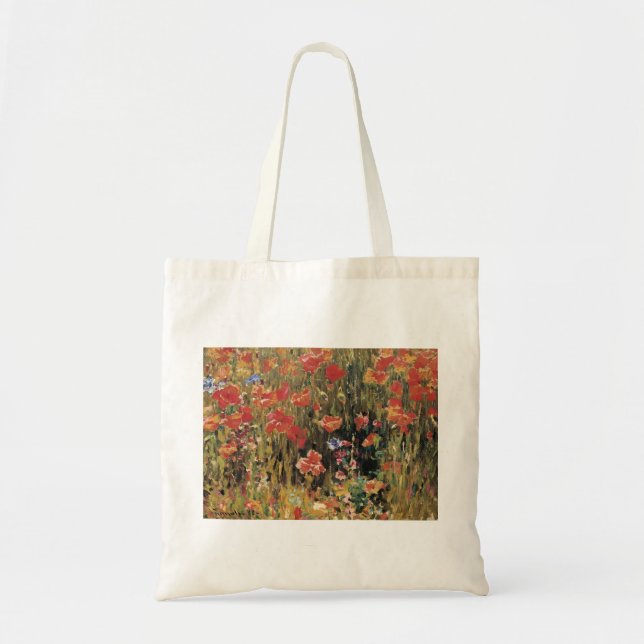 Poppies von Robert Vonnoh, Vintager Impressionismu Tragetasche (Vorne)