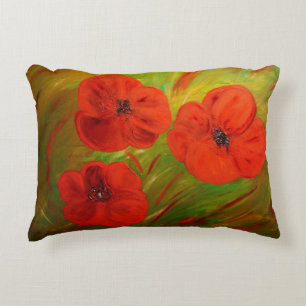 poppies zierkissen