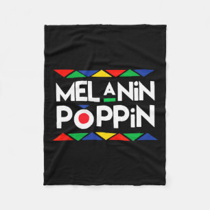 Poppin Black History gibt afrikanische schwarze Ge Fleecedecke