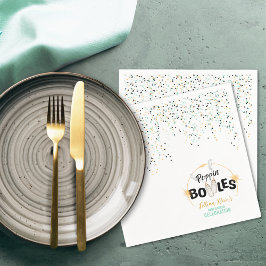 Poppin' Bottles Baby Shower  Serviette