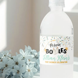 Poppin' Bottles Water Bottle Label