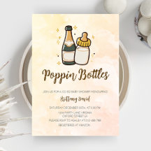 Poppin Flaschen Babydusche Niedlich Babyflasche