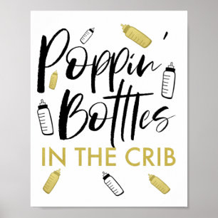 Poppin Flaschen In der Kinderzimmer Baby-Body Poster