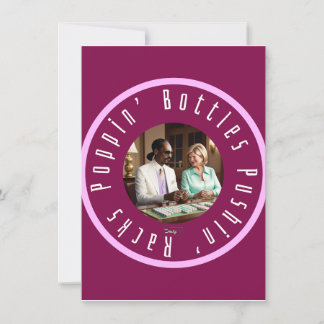 Poppin Flaschen und Pushin Racks Mahj Martha& Snoo Feiertagskarte