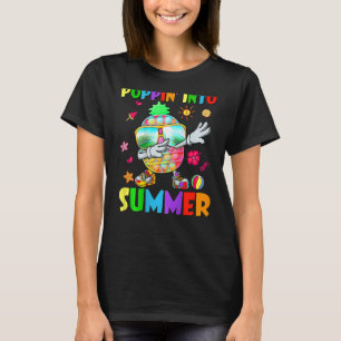 Poppin in den Sommer Pop Es Ananas Schüler Schoo T-Shirt