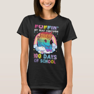 Poppin 'Mein Weg durch 100 Tage der Schule Einhorn T-Shirt