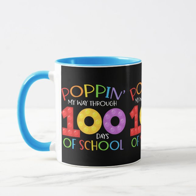 Poppin meinen Weg durch 100 Schultage Tasse (Links)