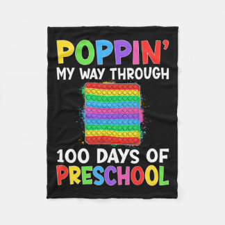 Poppin meinen Weg durch 100 Tage der Vorschule Jun Fleecedecke