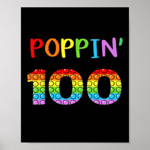 Poppin meinen Weg durch 100 Tage Schulkinder 100 t Poster