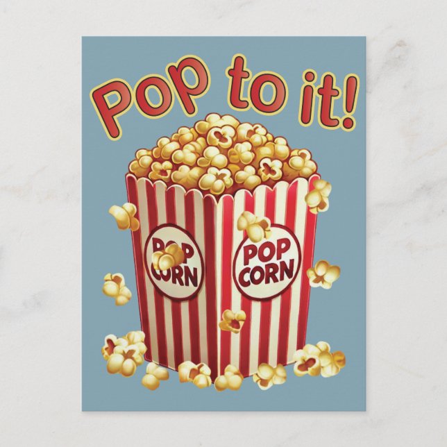 Poppin' with Style - "Pop dazu!" Postkarte (Vorderseite)