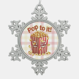 Poppin' with Style - "Pop dazu!" Schneeflocken Zinn-Ornament