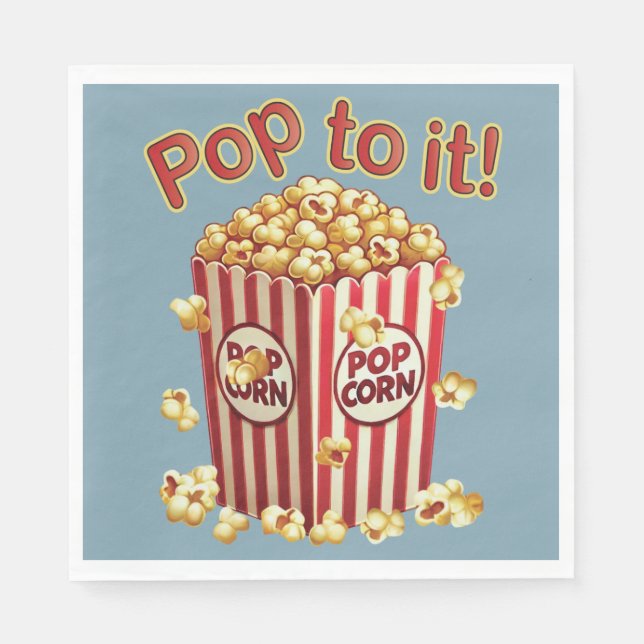 Poppin' with Style - "Pop dazu!" Serviette (Vorderseite)