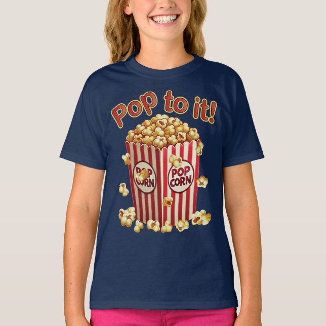 Poppin' with Style - "Pop dazu!" T-Shirt (Vorderseite)