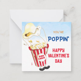 Popping durch Popcorn Valentine Mitteilungskarte
