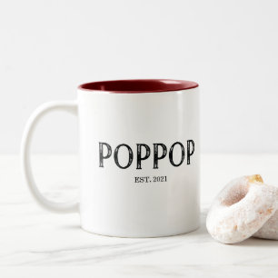 PopPop Gründungsjahr Zweifarbige Tasse