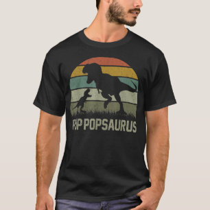PopPop Saurus T Re Dinosaurier PopPopSaurus Family T-Shirt