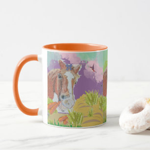 Poppy Art lustige Farben Tasse
