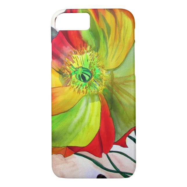 Poppy Art Makro-Mohn Case-Mate iPhone Hülle (Rückseite)