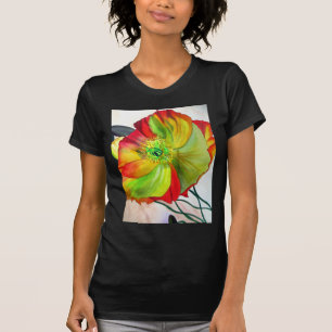 Poppy Art Makro-Mohn T-Shirt